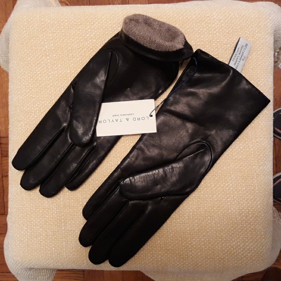 🔥 Lord & Taylor black leather gloves 🔥 - Picture 6 of 10